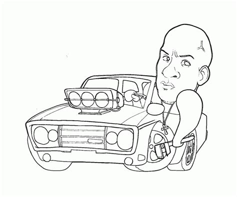 Printable Fast And Furious Coloring Pages